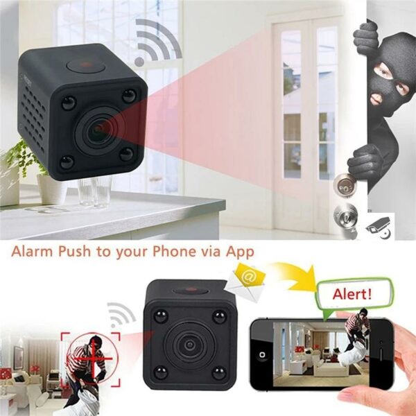 Technik - Mini WiFi Camera HD 1080P Video Audio Recorder with IR Night Vision