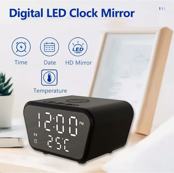 Technik - Digital Alarm Clock With 15W Wireless Charger + Temperature