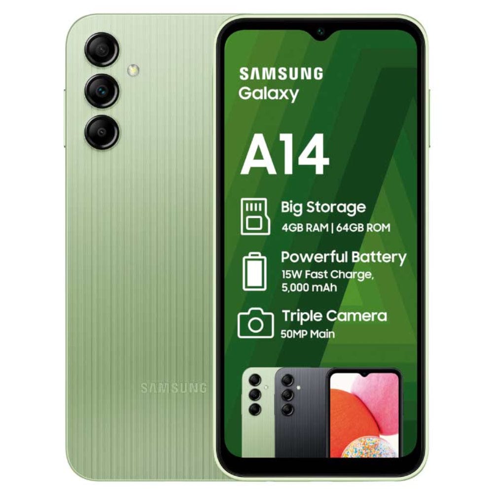 Samsung Galaxy A14 64GB LTE Dual Sim - Lime Green