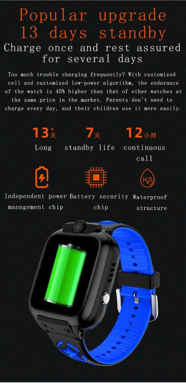 Touch Screen With Camera Function For Kids Smart Watch