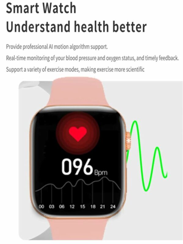 UniSex Health Monitoring Smart Watch With Sim Card Slot